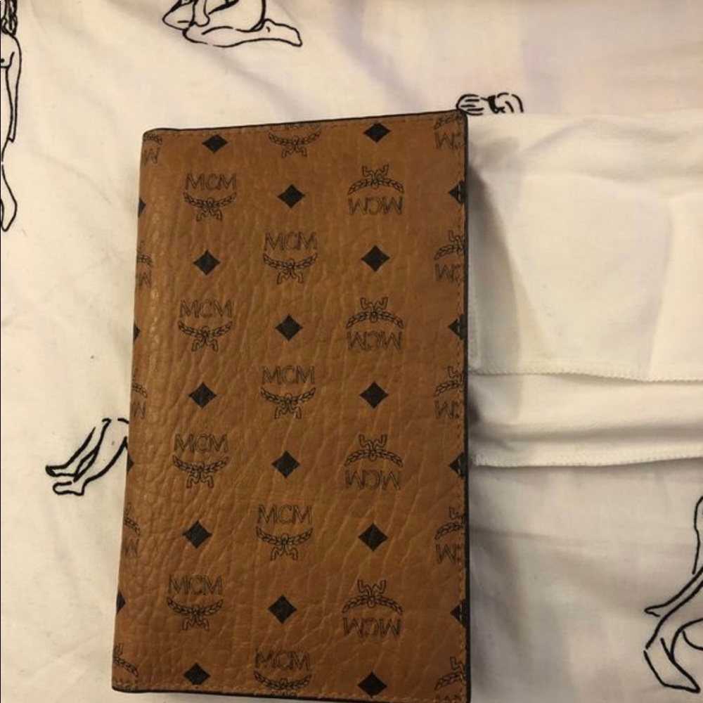 Mcm passport case and wallet